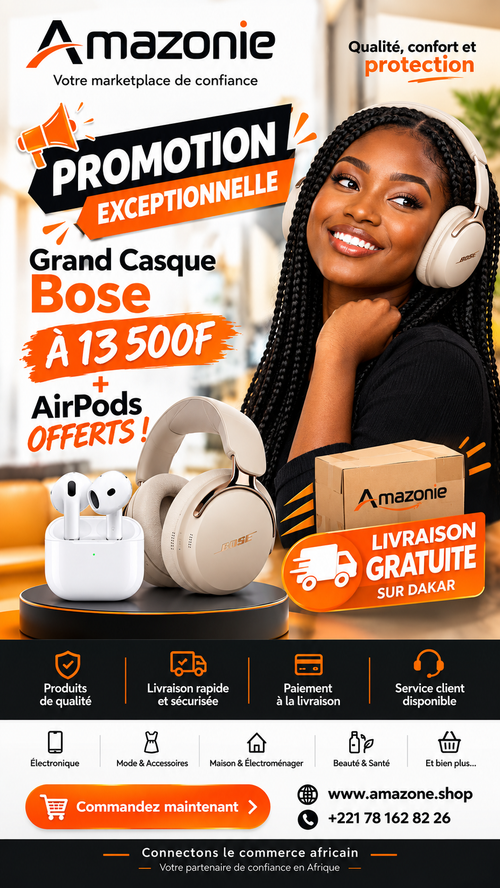 Casque Bose QC| AirPods offerts